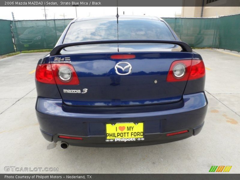Strato Blue Mica / Black 2006 Mazda MAZDA3 i Sedan