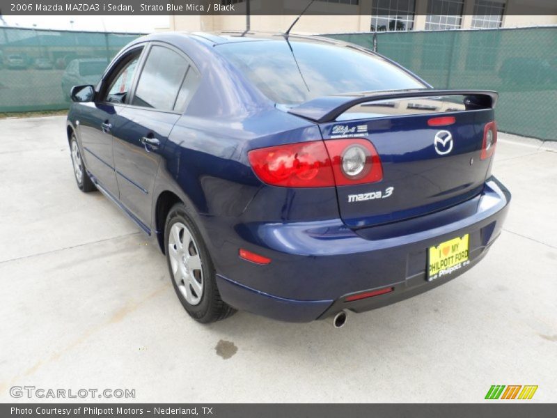 Strato Blue Mica / Black 2006 Mazda MAZDA3 i Sedan