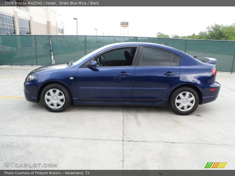 Strato Blue Mica / Black 2006 Mazda MAZDA3 i Sedan