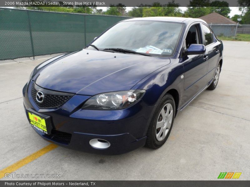 Strato Blue Mica / Black 2006 Mazda MAZDA3 i Sedan