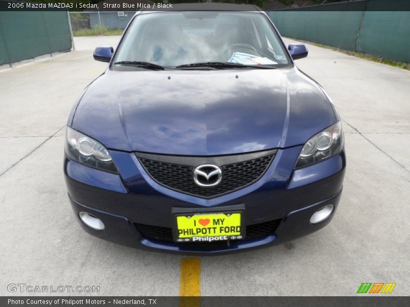 Strato Blue Mica / Black 2006 Mazda MAZDA3 i Sedan