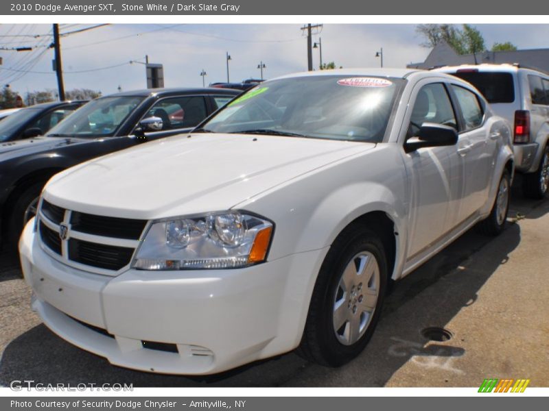 Stone White / Dark Slate Gray 2010 Dodge Avenger SXT