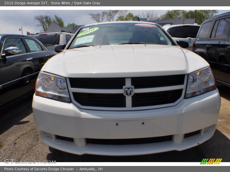 Stone White / Dark Slate Gray 2010 Dodge Avenger SXT