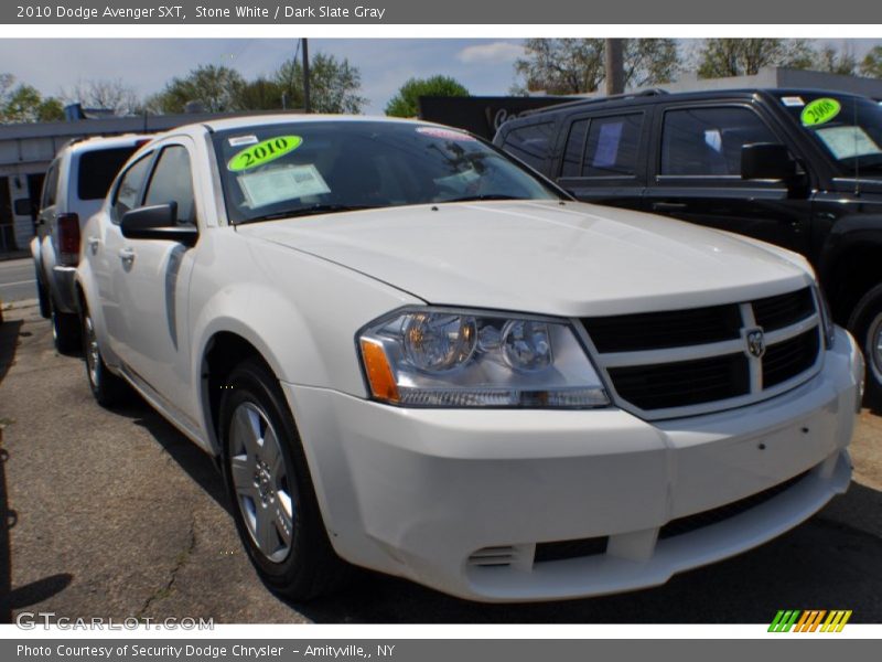 Stone White / Dark Slate Gray 2010 Dodge Avenger SXT