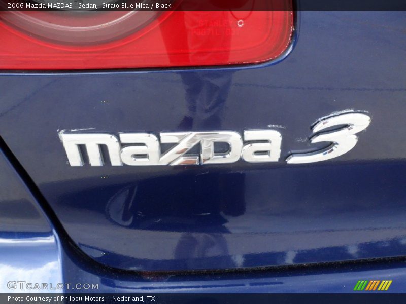 Strato Blue Mica / Black 2006 Mazda MAZDA3 i Sedan