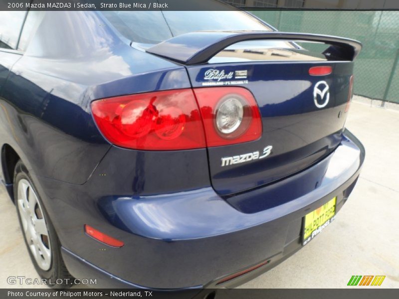 Strato Blue Mica / Black 2006 Mazda MAZDA3 i Sedan