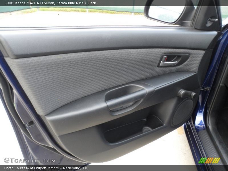 Strato Blue Mica / Black 2006 Mazda MAZDA3 i Sedan