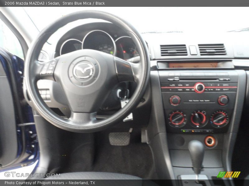Strato Blue Mica / Black 2006 Mazda MAZDA3 i Sedan