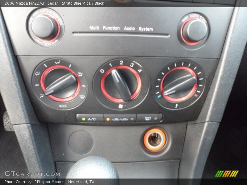 Strato Blue Mica / Black 2006 Mazda MAZDA3 i Sedan