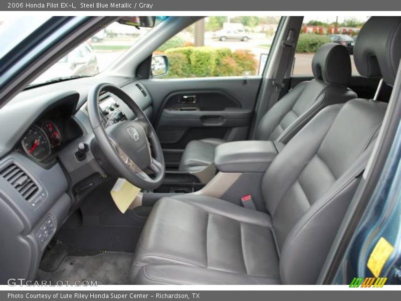 Steel Blue Metallic / Gray 2006 Honda Pilot EX-L