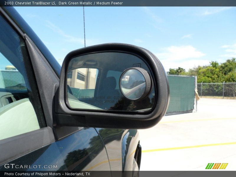 Dark Green Metallic / Medium Pewter 2003 Chevrolet TrailBlazer LS