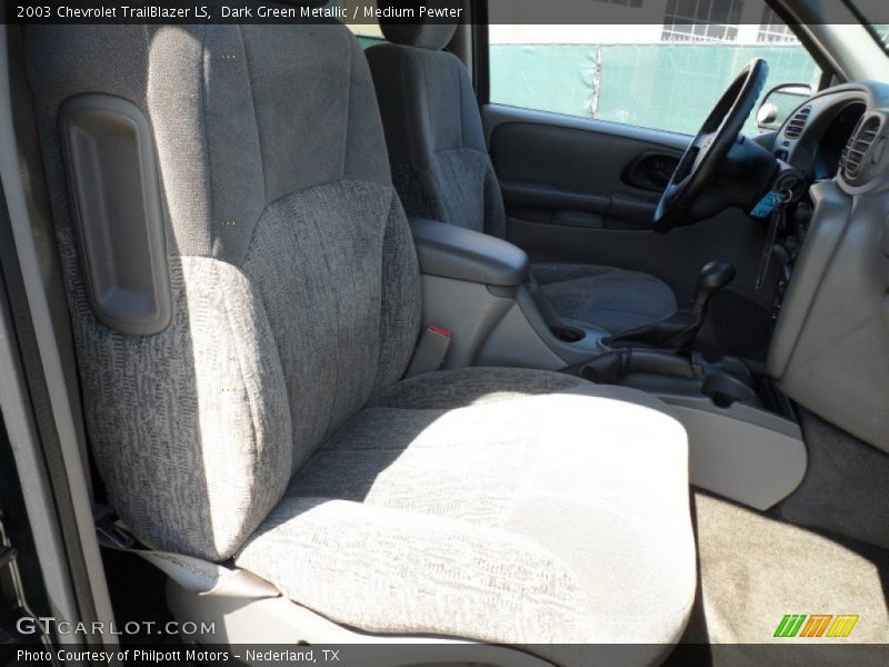 Dark Green Metallic / Medium Pewter 2003 Chevrolet TrailBlazer LS