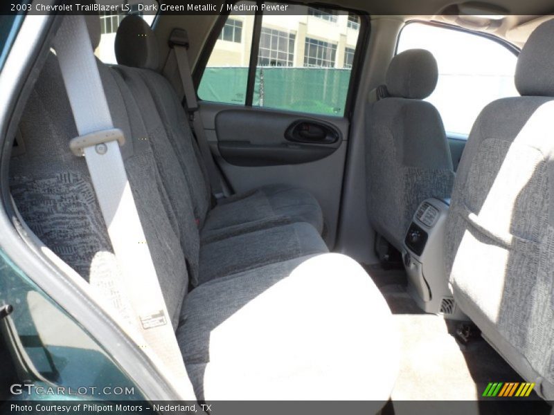 Dark Green Metallic / Medium Pewter 2003 Chevrolet TrailBlazer LS