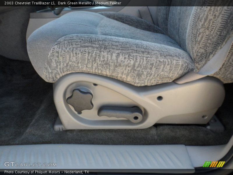 Dark Green Metallic / Medium Pewter 2003 Chevrolet TrailBlazer LS
