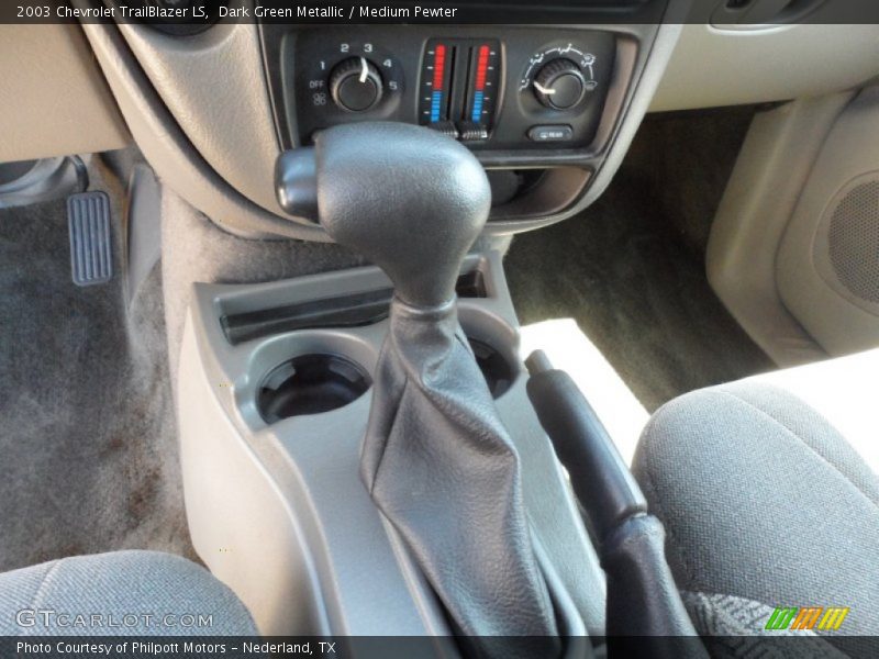 Dark Green Metallic / Medium Pewter 2003 Chevrolet TrailBlazer LS