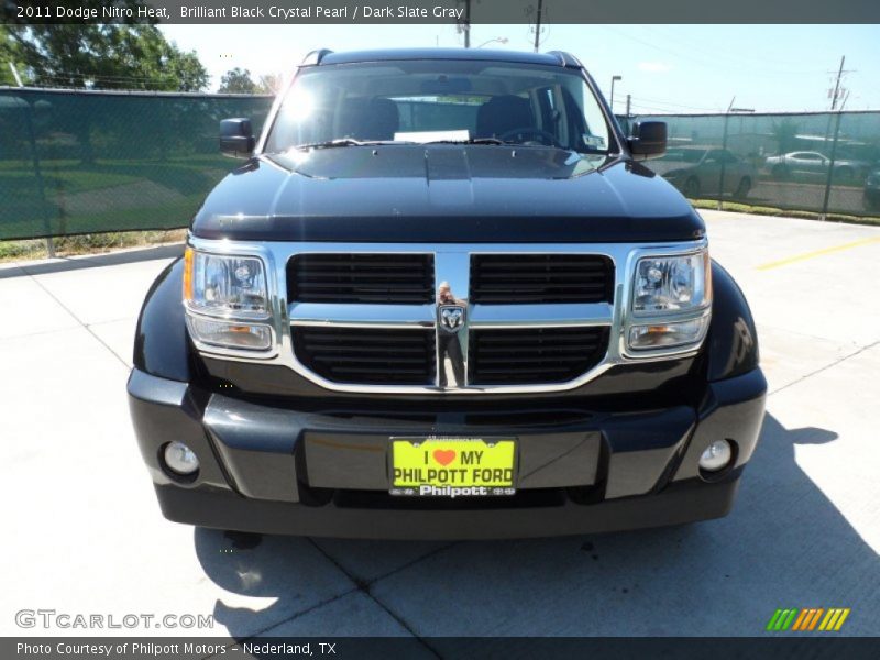 Brilliant Black Crystal Pearl / Dark Slate Gray 2011 Dodge Nitro Heat