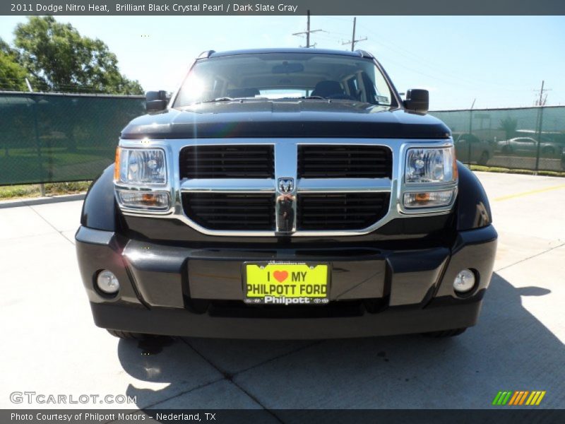 Brilliant Black Crystal Pearl / Dark Slate Gray 2011 Dodge Nitro Heat
