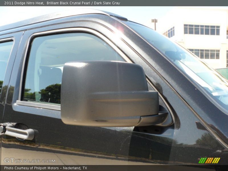 Brilliant Black Crystal Pearl / Dark Slate Gray 2011 Dodge Nitro Heat