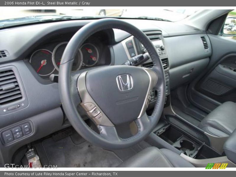 Steel Blue Metallic / Gray 2006 Honda Pilot EX-L