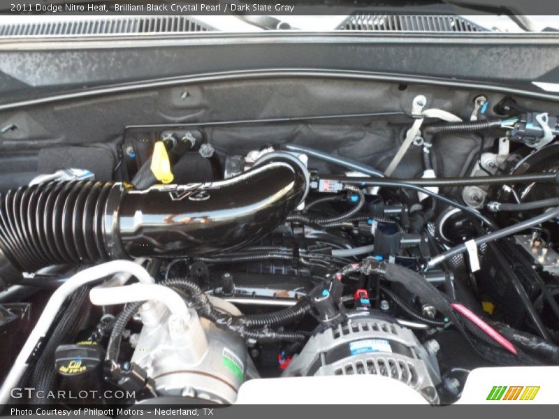 Brilliant Black Crystal Pearl / Dark Slate Gray 2011 Dodge Nitro Heat