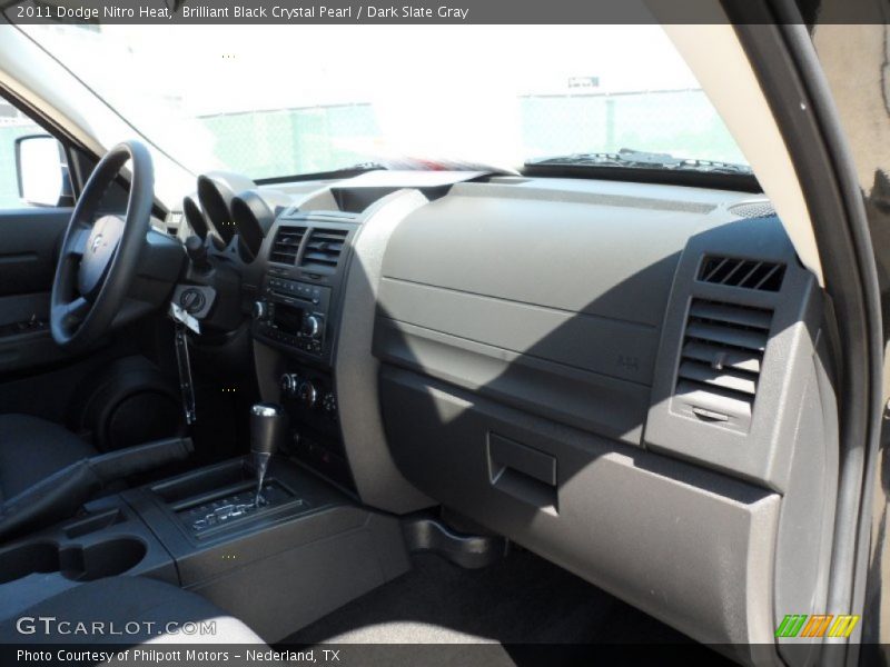 Brilliant Black Crystal Pearl / Dark Slate Gray 2011 Dodge Nitro Heat