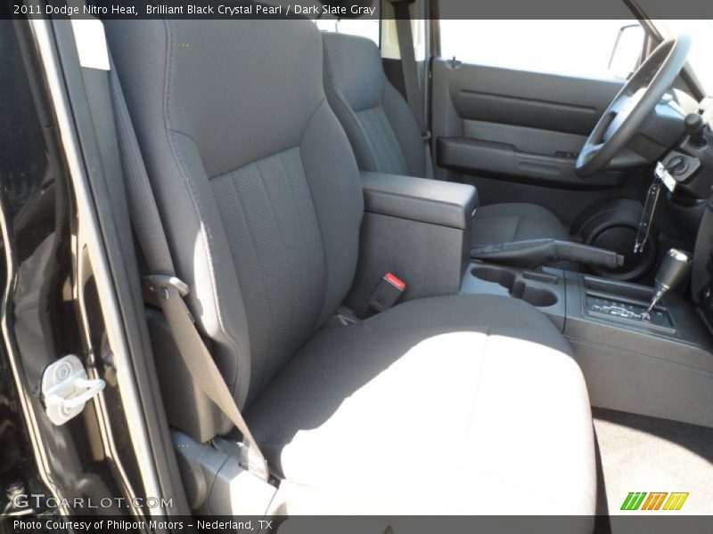 Brilliant Black Crystal Pearl / Dark Slate Gray 2011 Dodge Nitro Heat