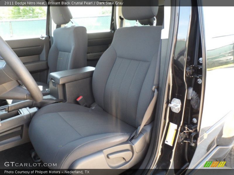 Brilliant Black Crystal Pearl / Dark Slate Gray 2011 Dodge Nitro Heat