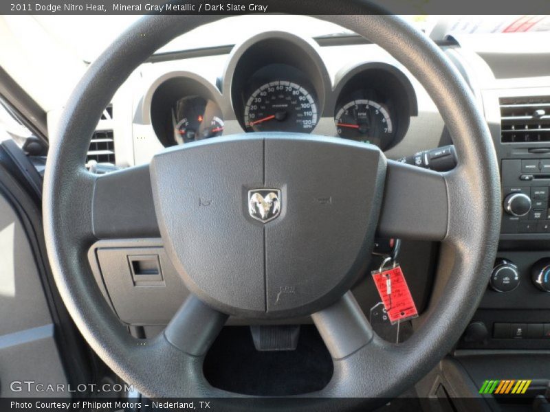 Mineral Gray Metallic / Dark Slate Gray 2011 Dodge Nitro Heat