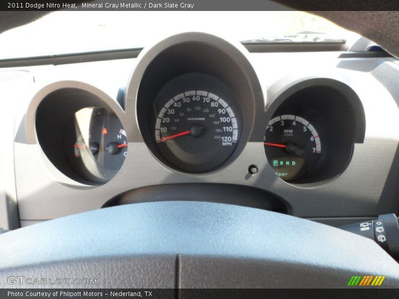 Mineral Gray Metallic / Dark Slate Gray 2011 Dodge Nitro Heat