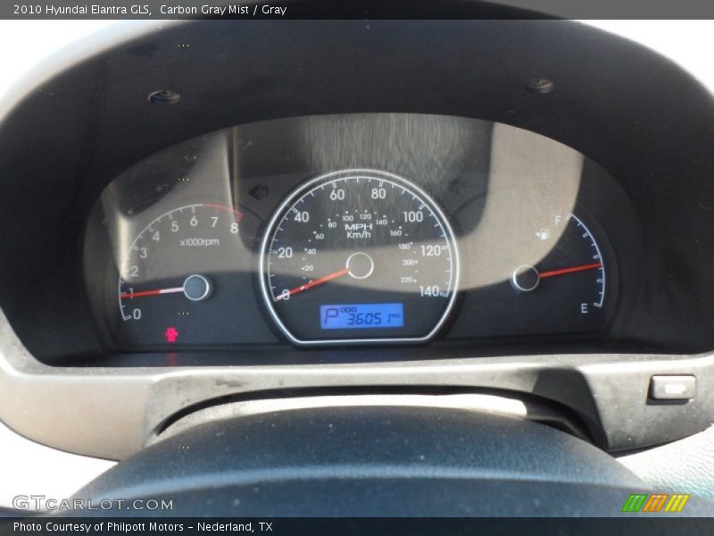 Carbon Gray Mist / Gray 2010 Hyundai Elantra GLS