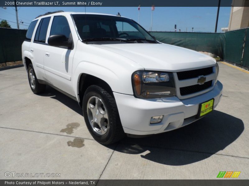 Summit White / Ebony 2008 Chevrolet TrailBlazer LT