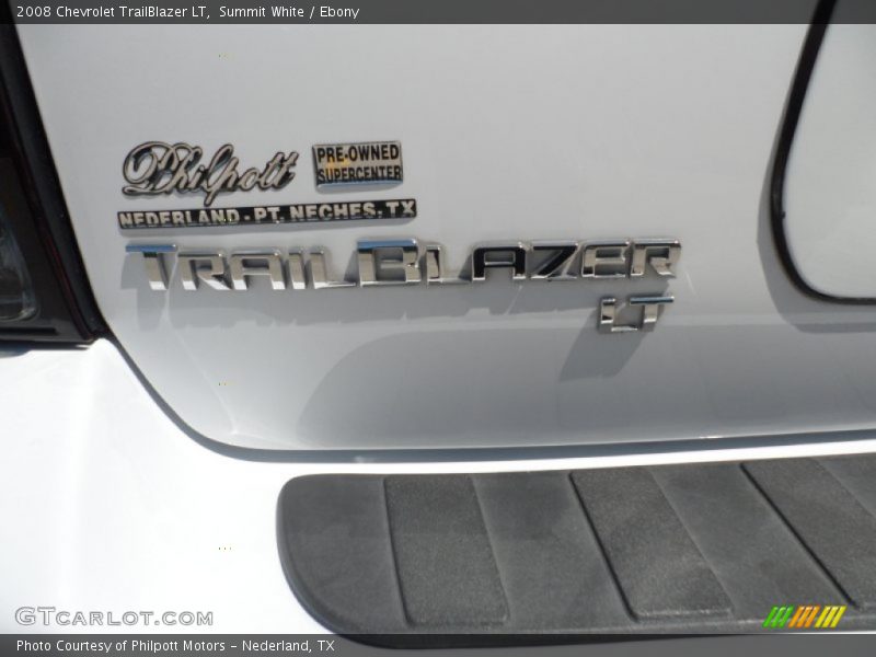 Summit White / Ebony 2008 Chevrolet TrailBlazer LT