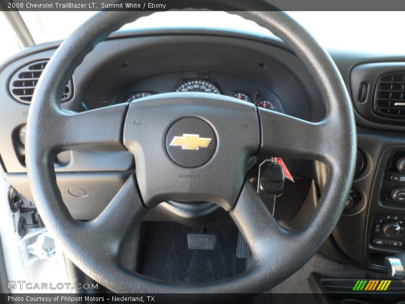 Summit White / Ebony 2008 Chevrolet TrailBlazer LT