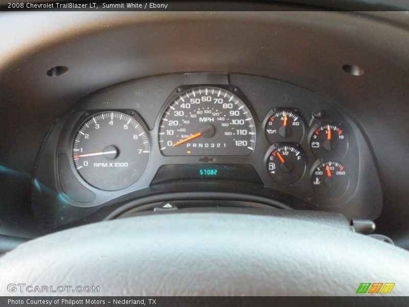 Summit White / Ebony 2008 Chevrolet TrailBlazer LT