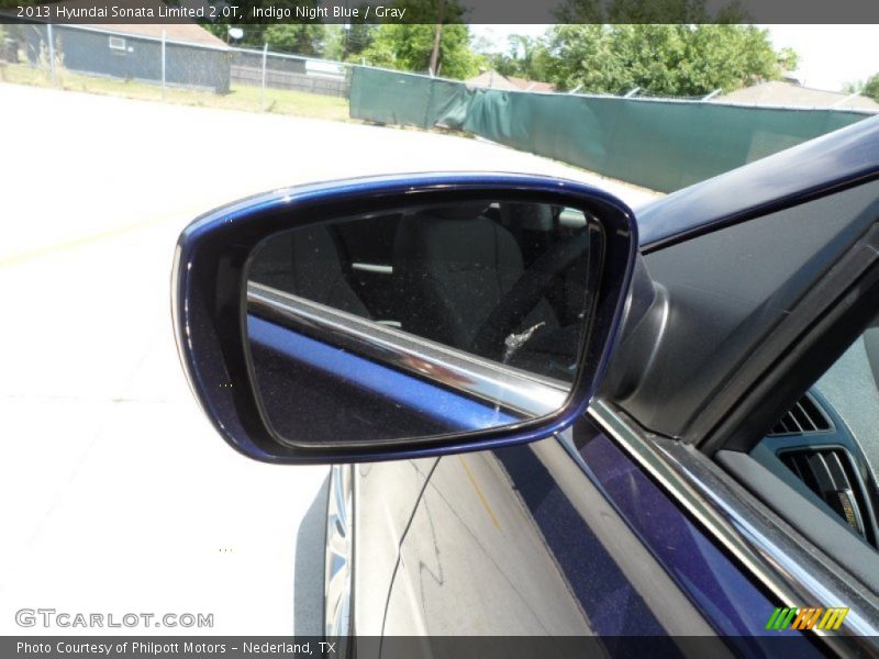 Indigo Night Blue / Gray 2013 Hyundai Sonata Limited 2.0T