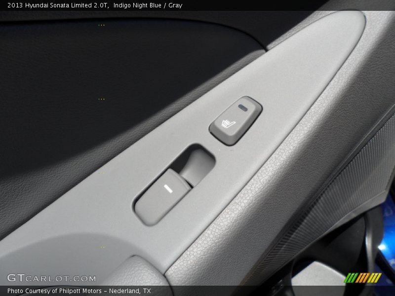Indigo Night Blue / Gray 2013 Hyundai Sonata Limited 2.0T
