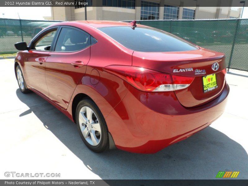 Red Allure / Beige 2012 Hyundai Elantra GLS