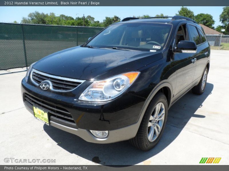 Black Noir Pearl / Beige 2012 Hyundai Veracruz Limited