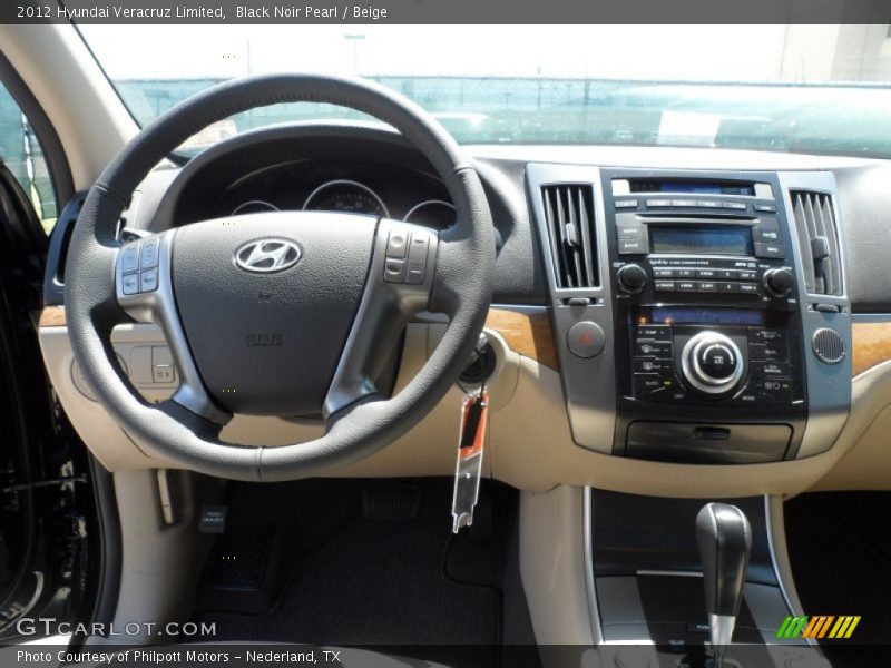 Black Noir Pearl / Beige 2012 Hyundai Veracruz Limited