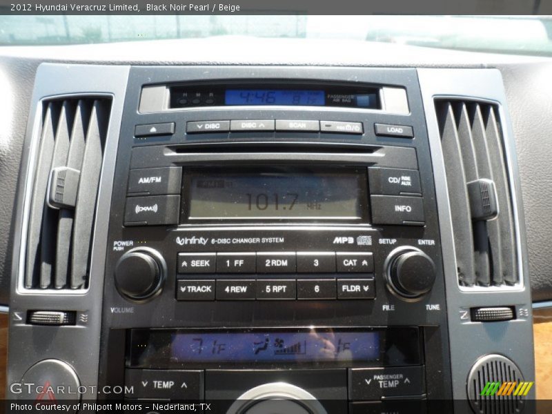 Black Noir Pearl / Beige 2012 Hyundai Veracruz Limited