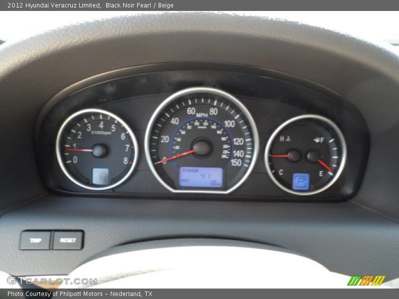 Black Noir Pearl / Beige 2012 Hyundai Veracruz Limited