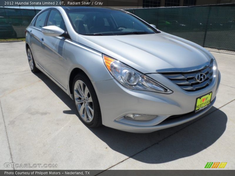 Radiant Silver / Gray 2012 Hyundai Sonata Limited 2.0T