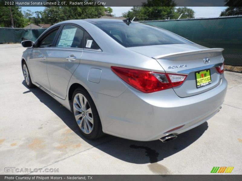Radiant Silver / Gray 2012 Hyundai Sonata Limited 2.0T
