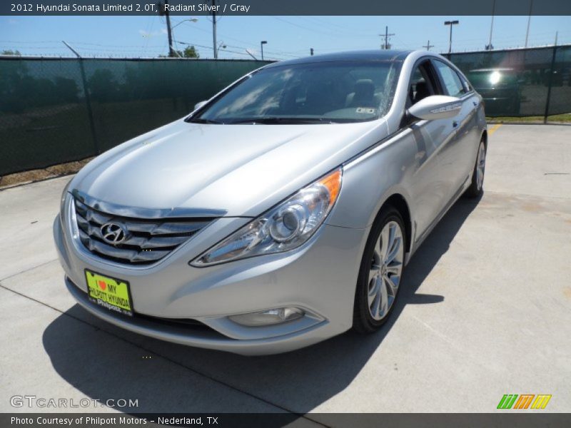 Radiant Silver / Gray 2012 Hyundai Sonata Limited 2.0T