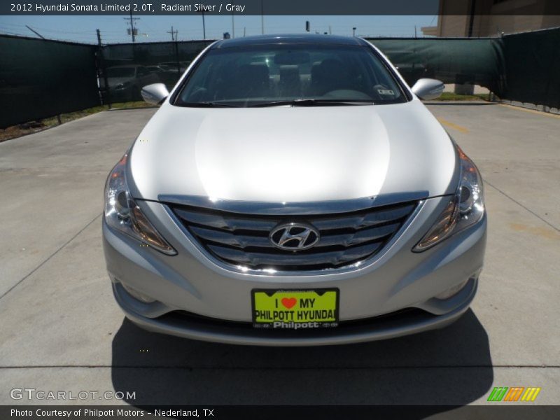 Radiant Silver / Gray 2012 Hyundai Sonata Limited 2.0T