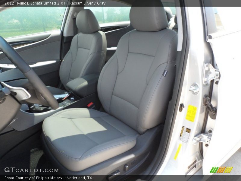 Radiant Silver / Gray 2012 Hyundai Sonata Limited 2.0T