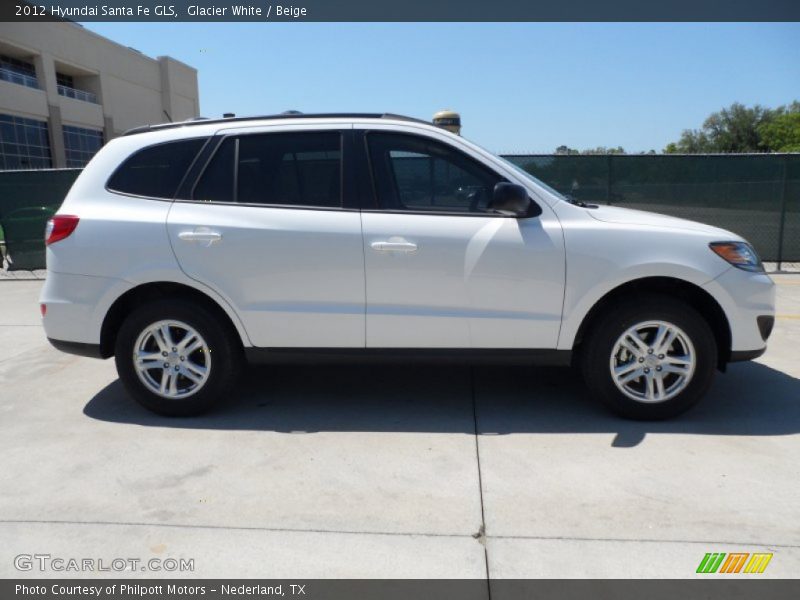 Glacier White / Beige 2012 Hyundai Santa Fe GLS
