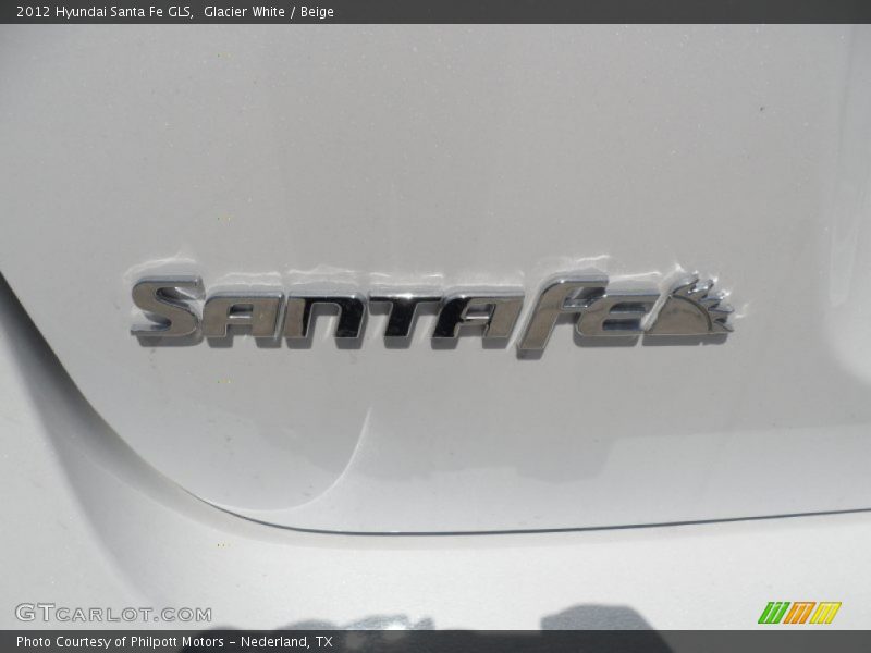 Glacier White / Beige 2012 Hyundai Santa Fe GLS