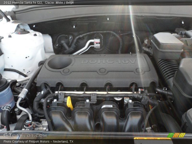 Glacier White / Beige 2012 Hyundai Santa Fe GLS