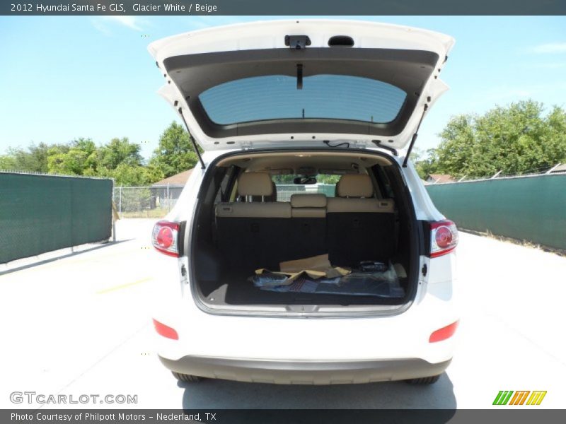 Glacier White / Beige 2012 Hyundai Santa Fe GLS